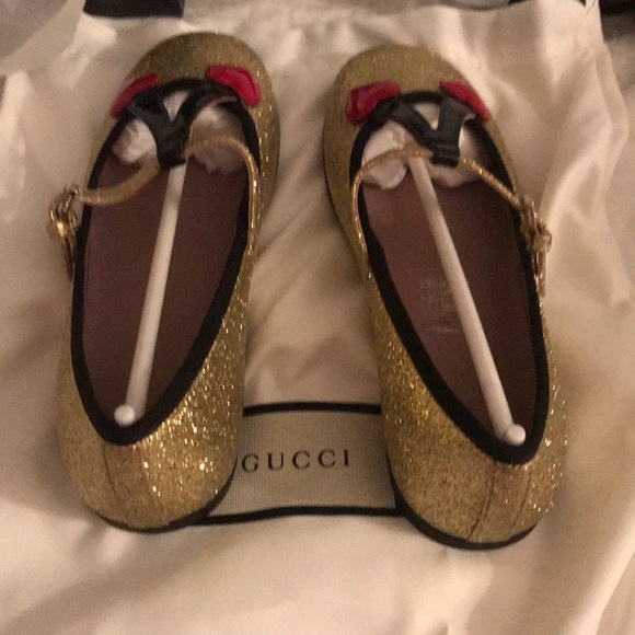 BLOWOUT⚡️KIDS GUCCI HEART BALLET FLATS - Picture 6 of 8